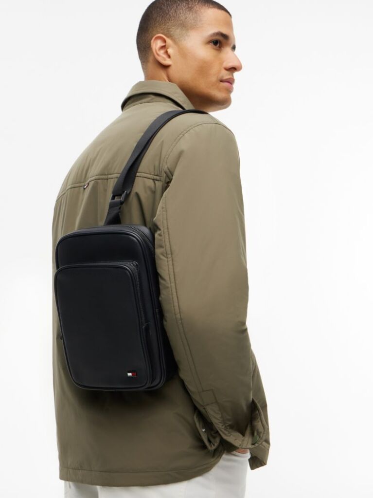 Black Flag Crossbody Sling Bag  Men