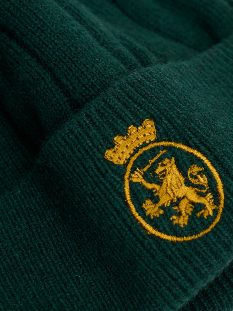 Green TH Crest Knit Beanie  Kids Unisex