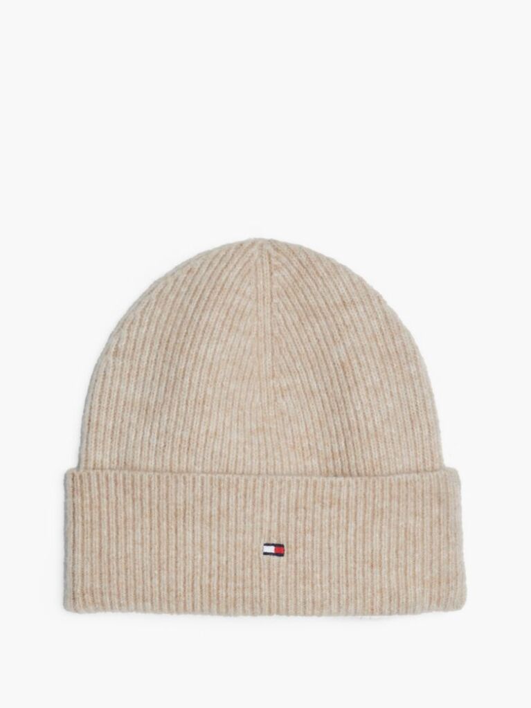 Beige Flag Beanie And Scarf Gift Set  Women