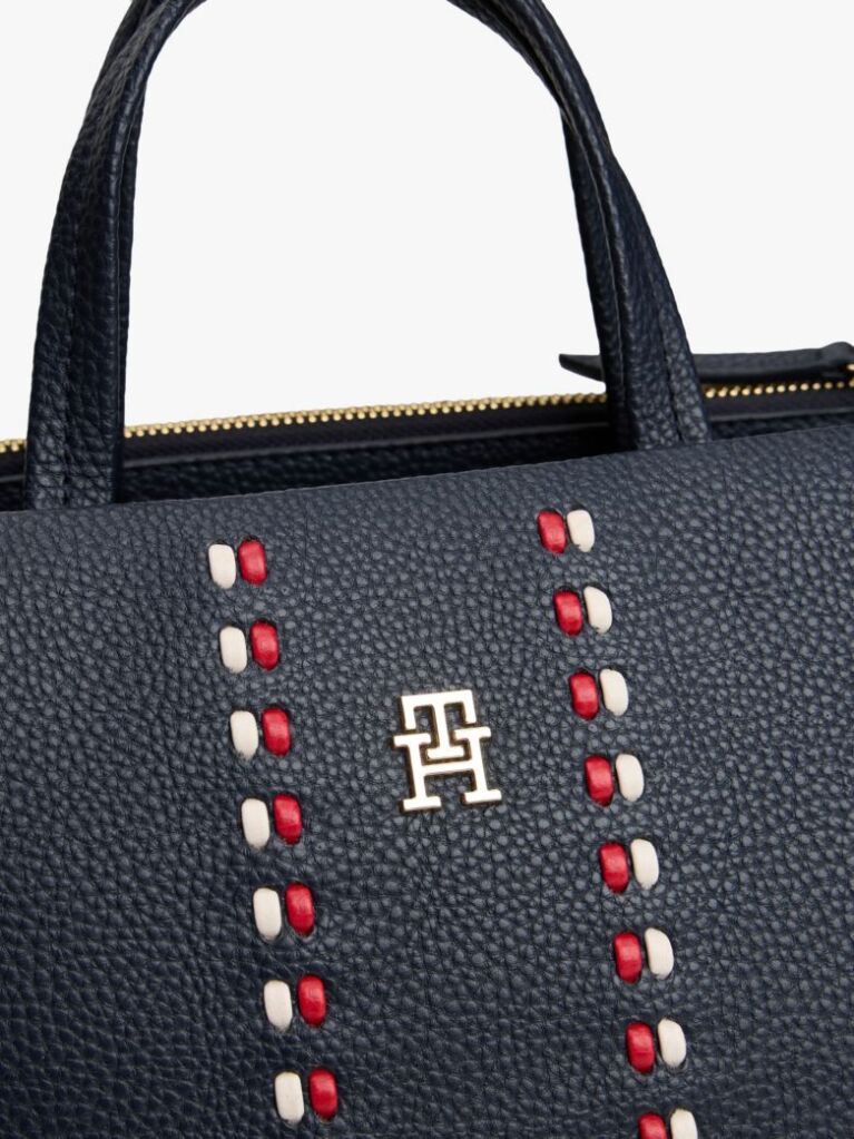 Μπλε Τσάντα Χειρός Με Signature Λεπτομέρεια  Γυναίκες
