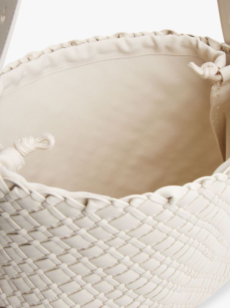 Beige TH Monogram Braided Hobo Bag  Women