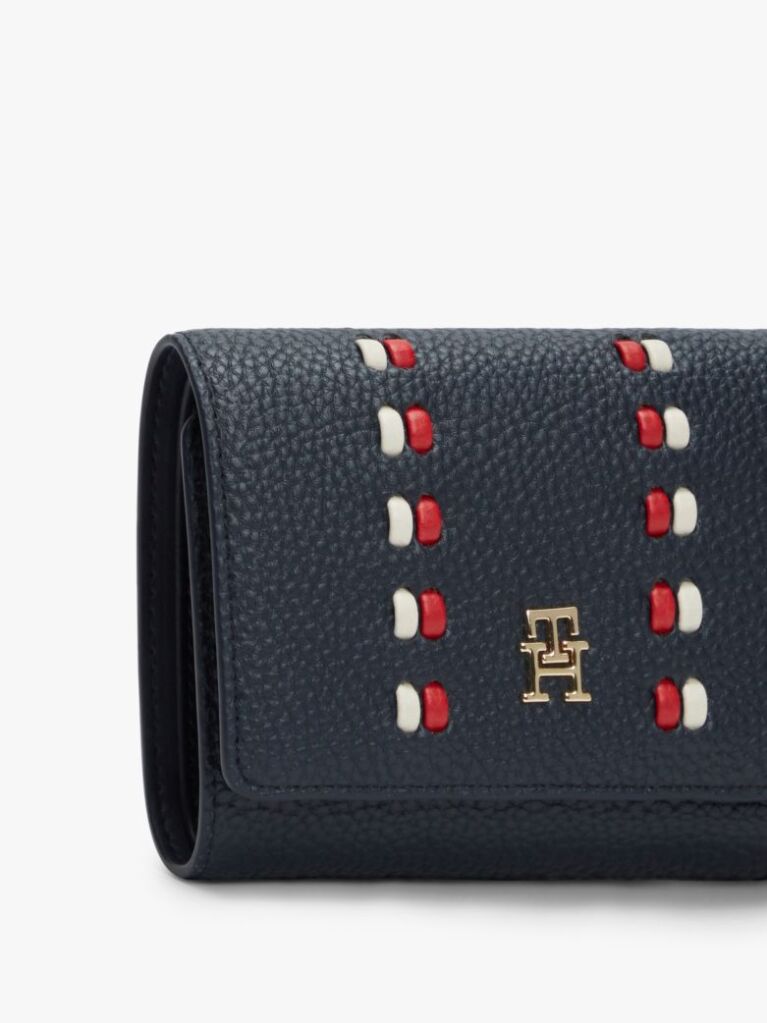 Blue Hilfiger Icon TH Monogram Trifold Wallet  Women