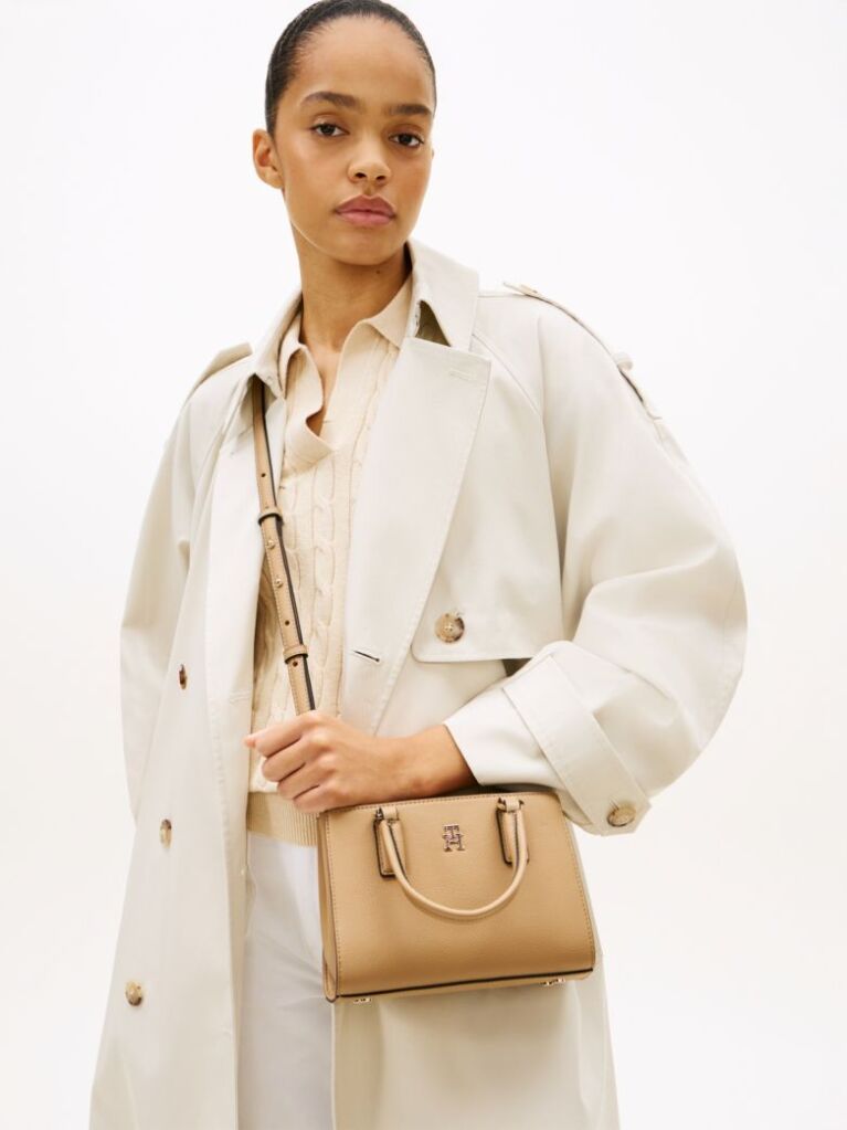 Brown TH Monogram Crossbody Tote Bag  Women