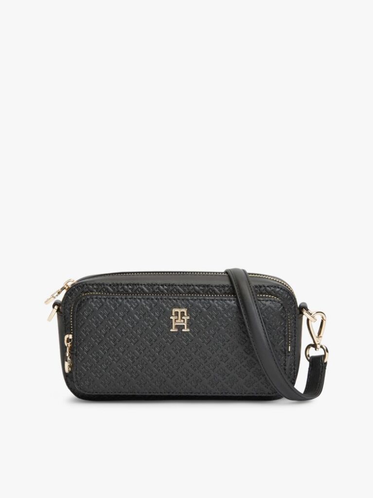 Black TH Monogram Crossbody Camera Bag  Women