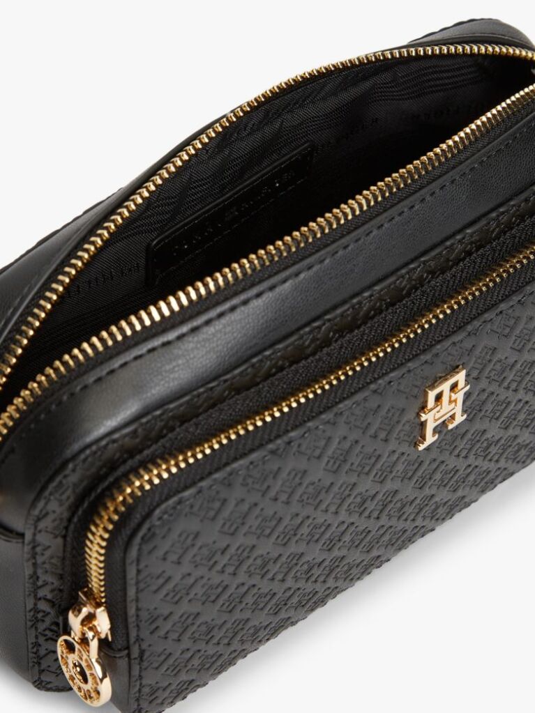 Black TH Monogram Crossbody Camera Bag  Women