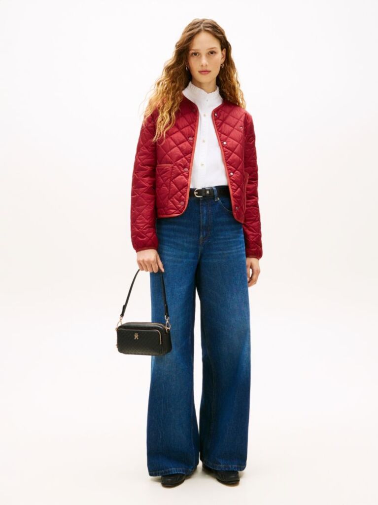 Black TH Monogram Crossbody Camera Bag  Women