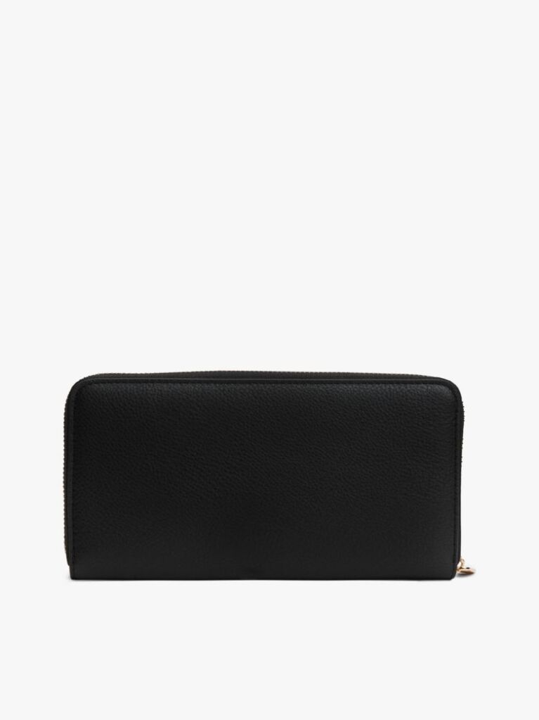 Black Hilfiger Icon Zip-Around Wallet  Women