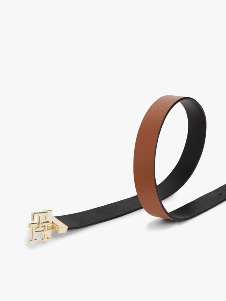 Multi TH Monogram Δερμάτινη Ζώνη  Γυναίκες