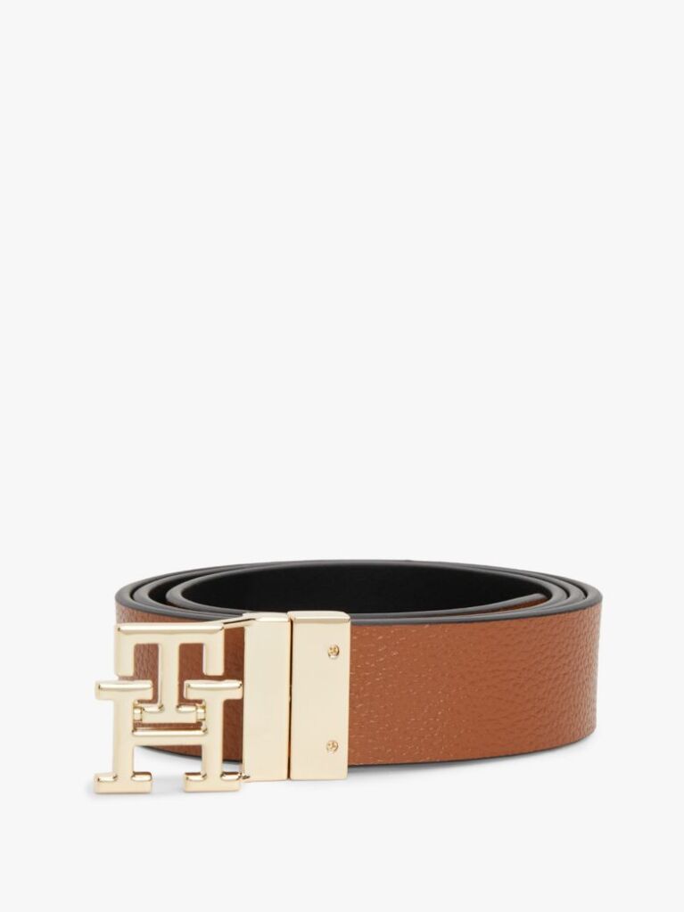 Multi TH Monogram Δερμάτινη Ζώνη  Γυναίκες