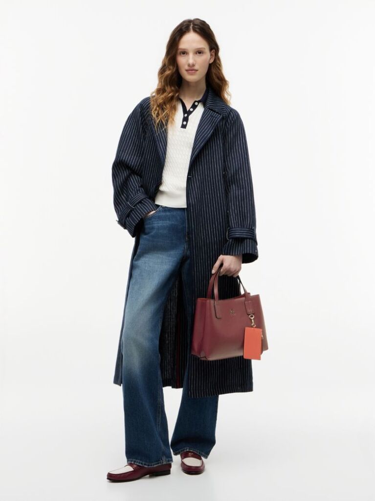 Red Hilfiger Icon TH Monogram Crossbody Satchel  Women