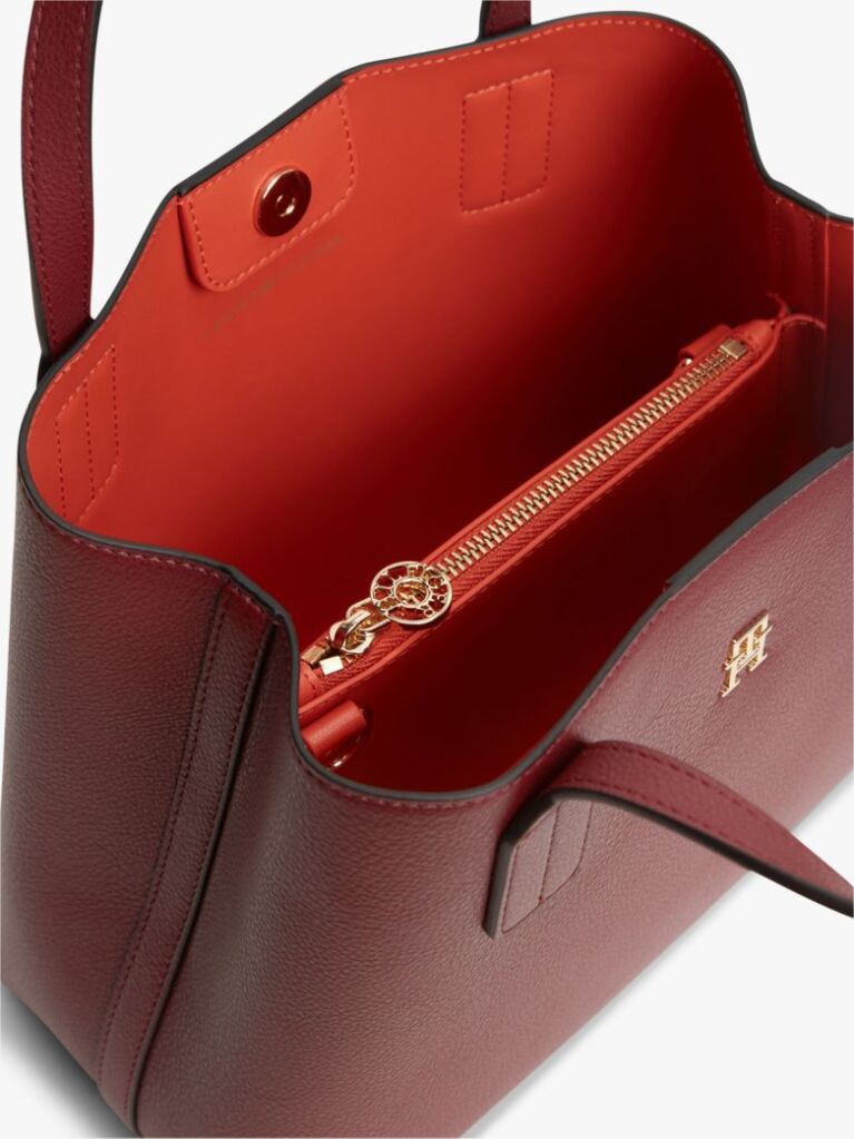Red Hilfiger Icon TH Monogram Crossbody Satchel  Women
