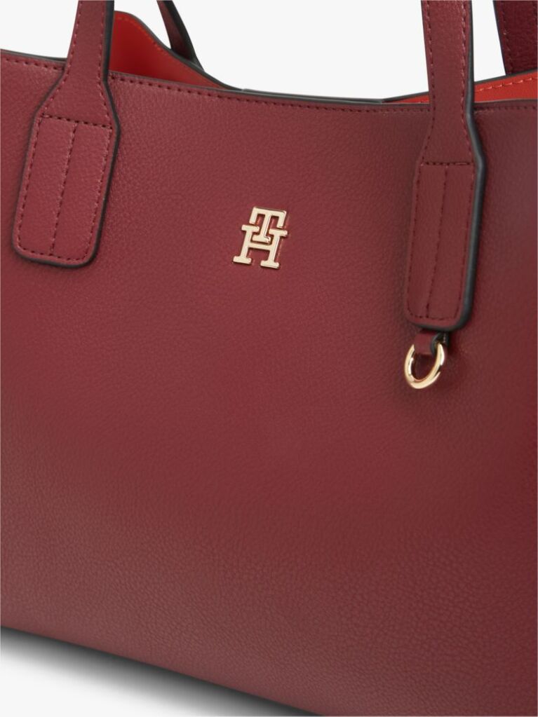 Red Hilfiger Icon TH Monogram Crossbody Satchel  Women
