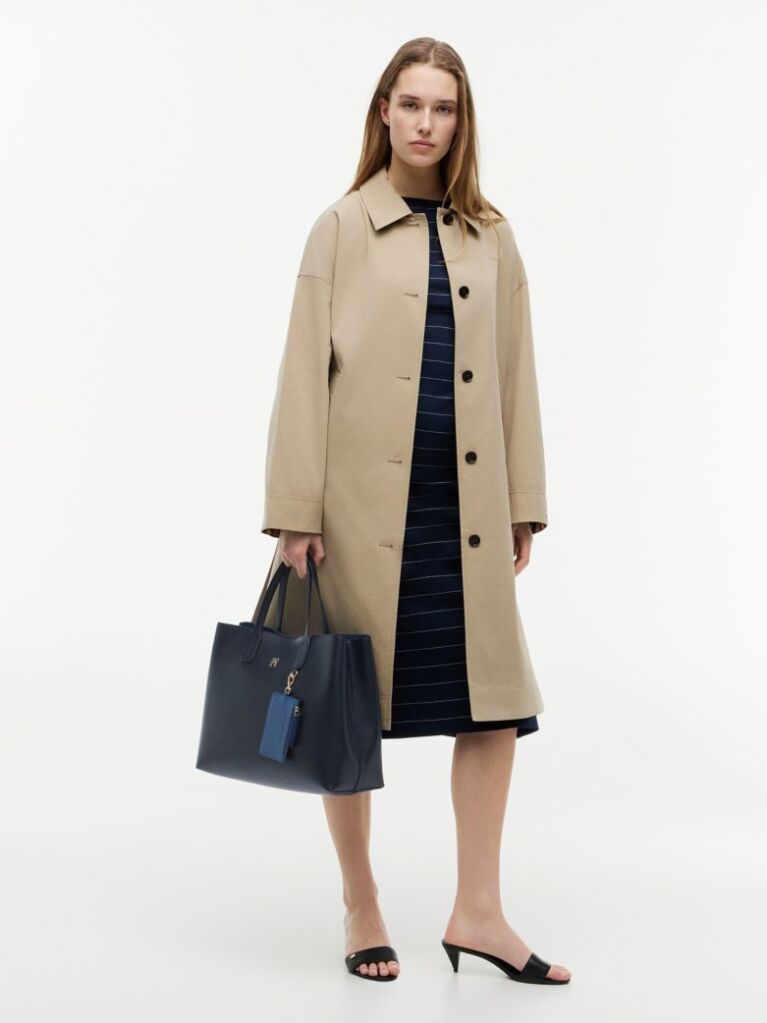 Blue Hilfiger Icon Pebble Grain Satchel  Women