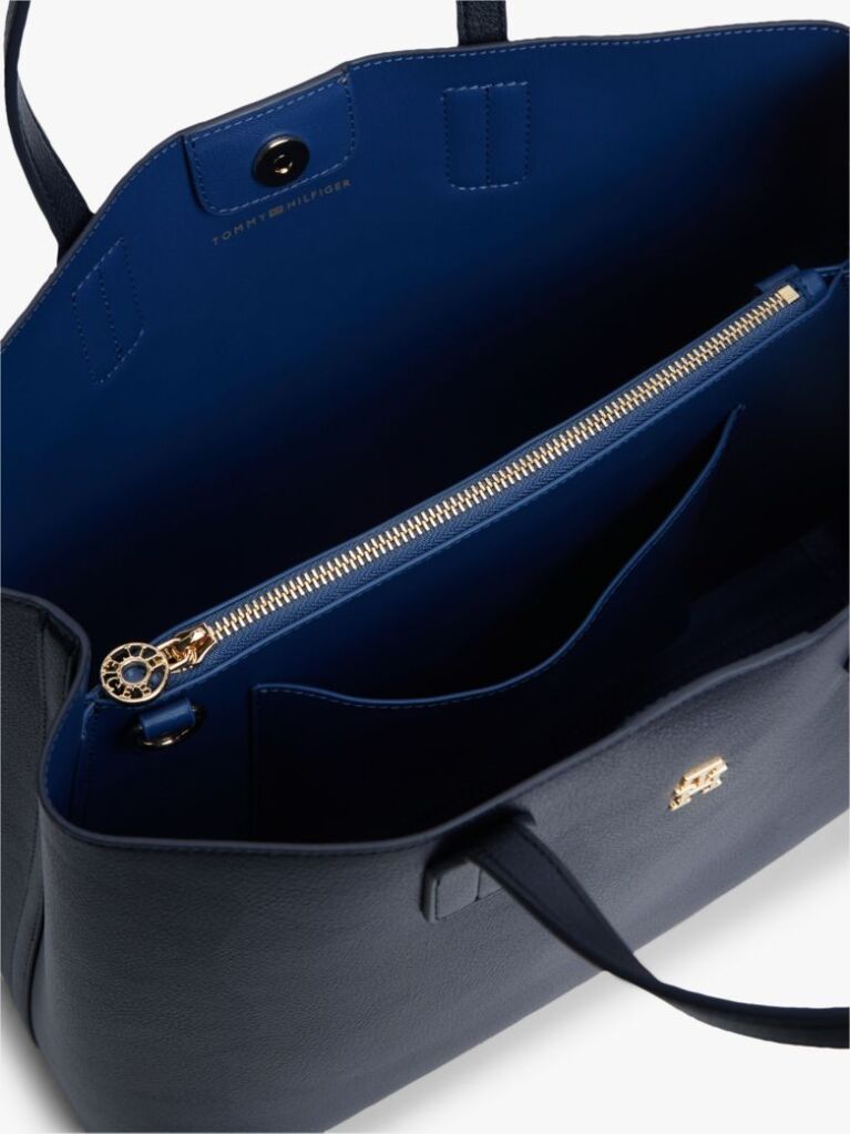 Blue Hilfiger Icon Pebble Grain Satchel  Women