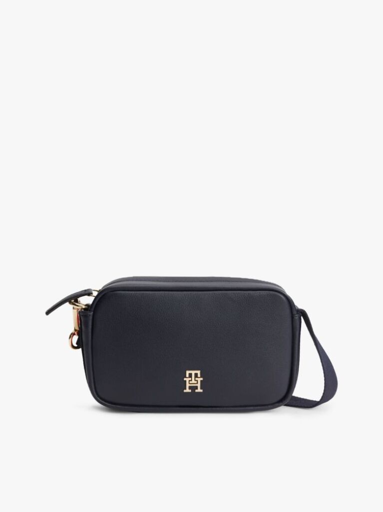 Blue Logo Tape Crossbody Camera Bag  Women