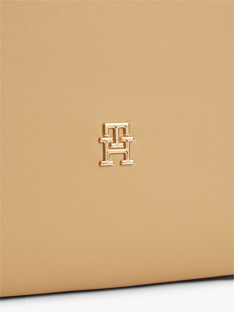Μπεζ Hilfiger Icon Τσάντα Tote Με Λογότυπο  Γυναίκες
