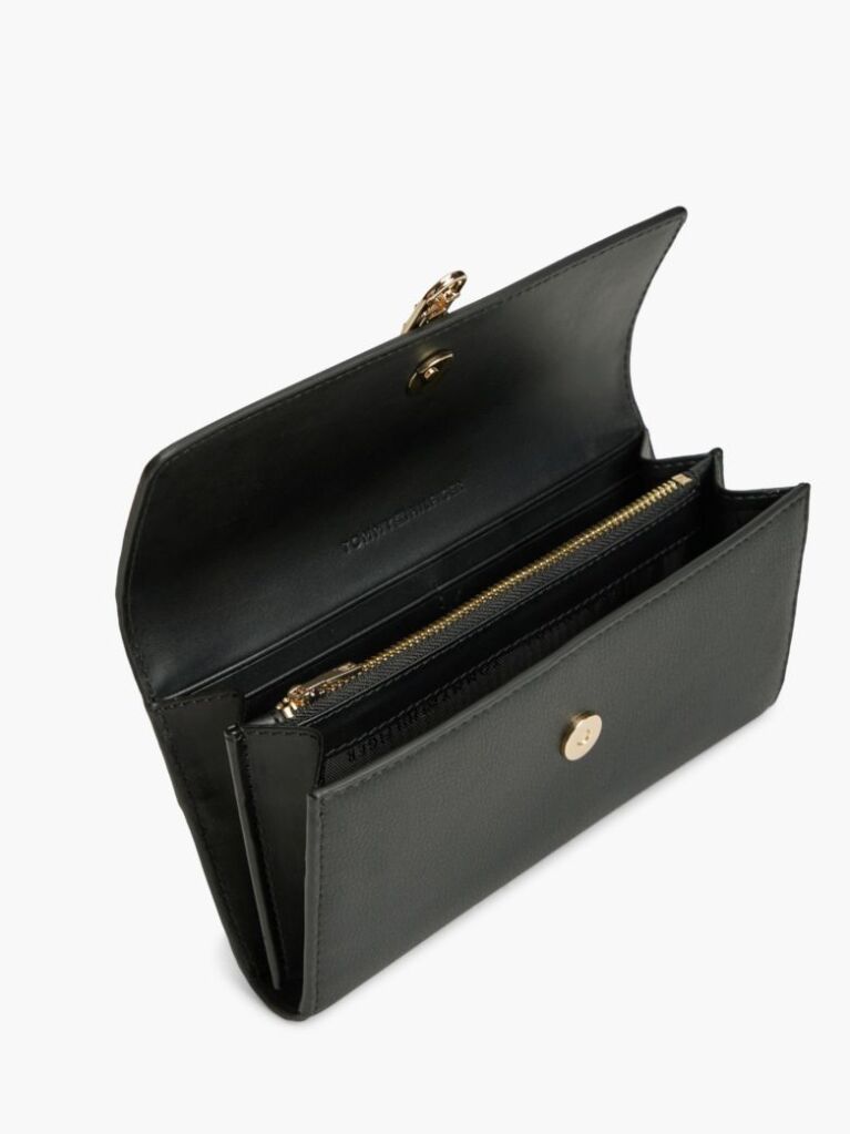 Black TH Monogram Flap Wallet  Women