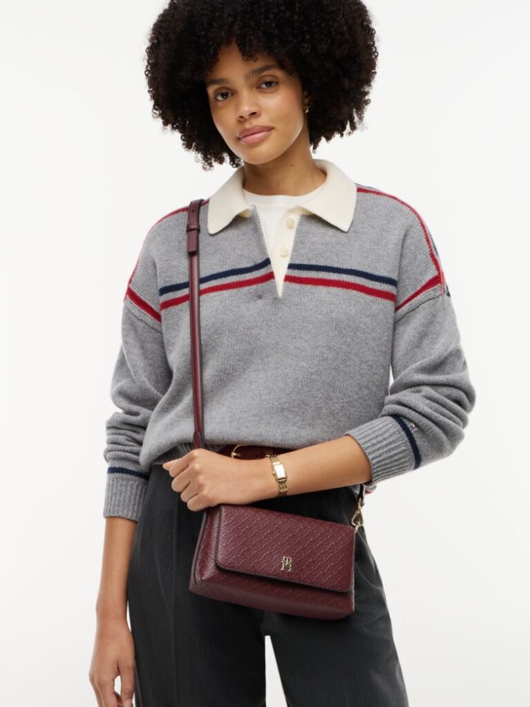 Κόκκινο Hilfiger Icon Τσάντα Χιαστί  Γυναίκες