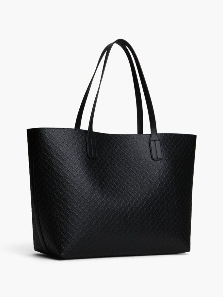 Black Hilfiger Icon Coin Purse Tote Bag  Women