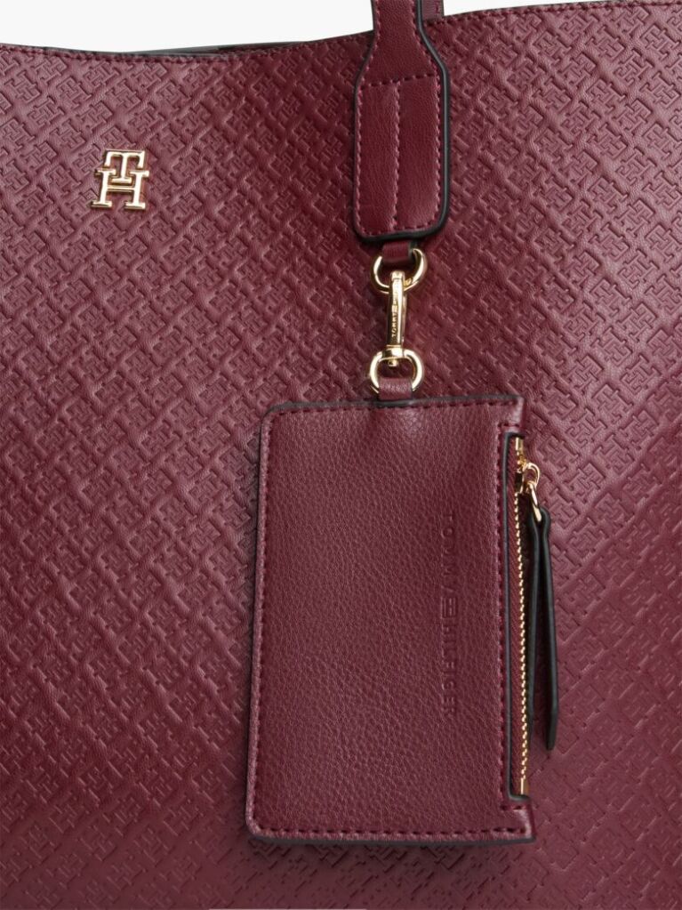Red Hilfiger Icon Coin Purse Tote Bag  Women