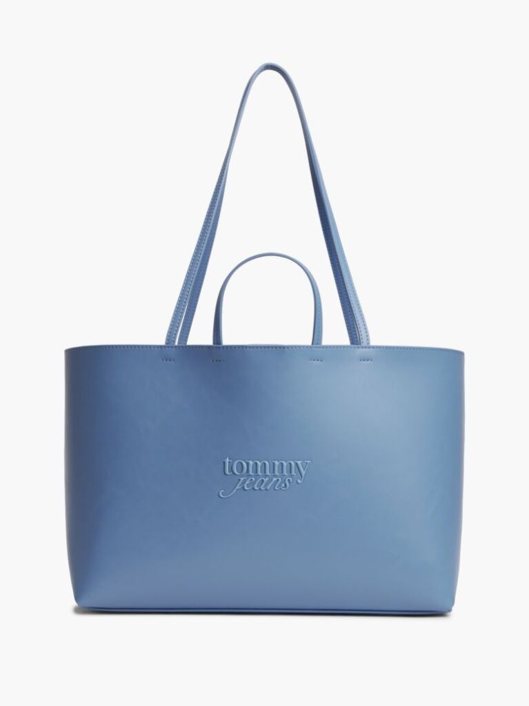 Blue Essential Contrast Logo Tote Bag  Women