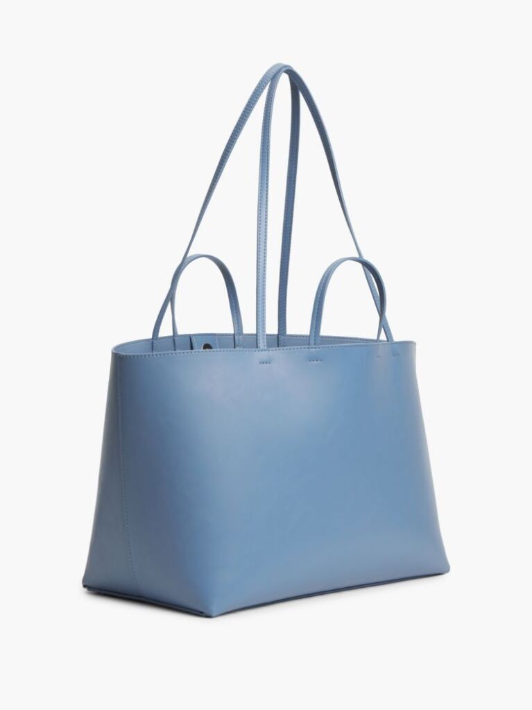 Blue Essential Contrast Logo Tote Bag  Women