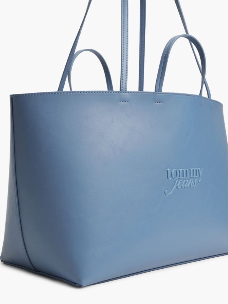 Blue Essential Contrast Logo Tote Bag  Women