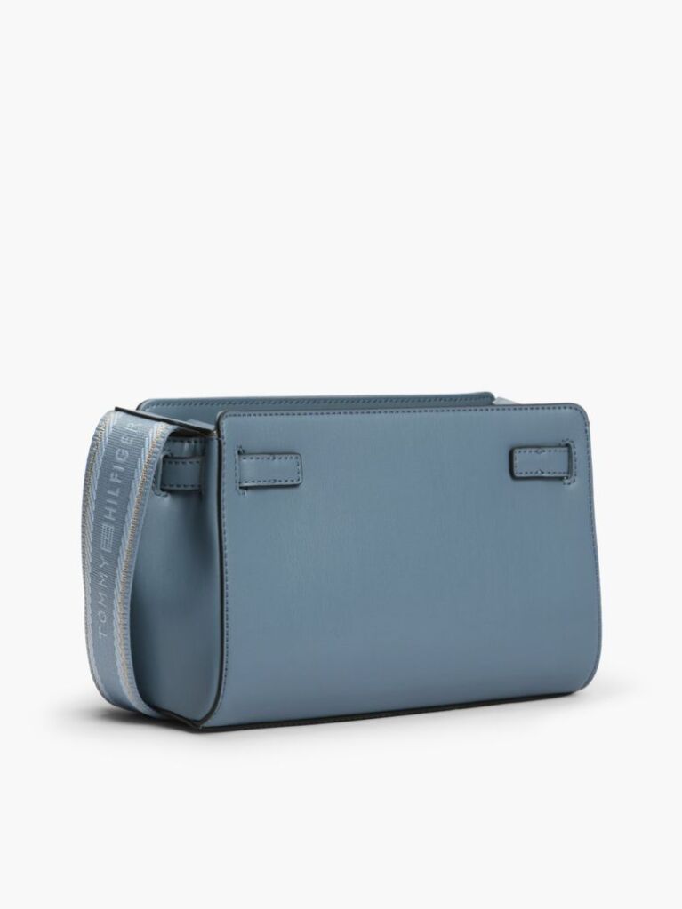 Blue Webbing Strap TH Monogram Crossbody Bag  Women