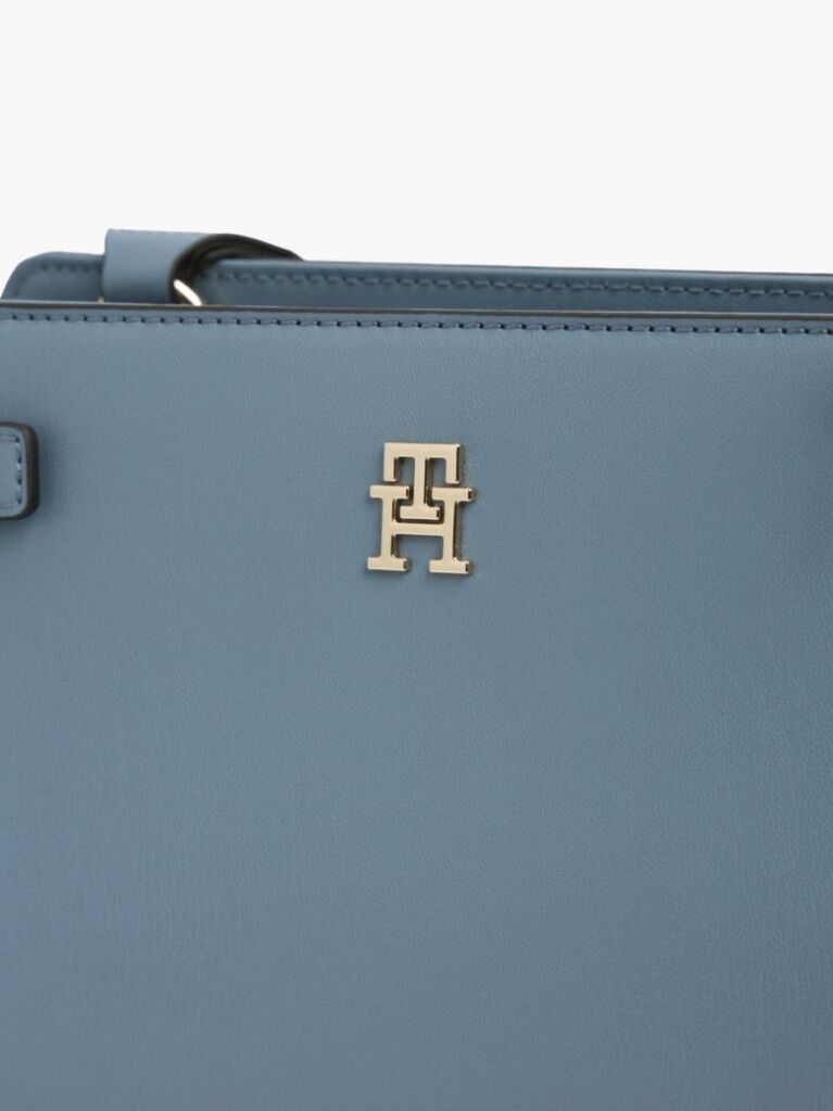 Blue Webbing Strap TH Monogram Crossbody Bag  Women