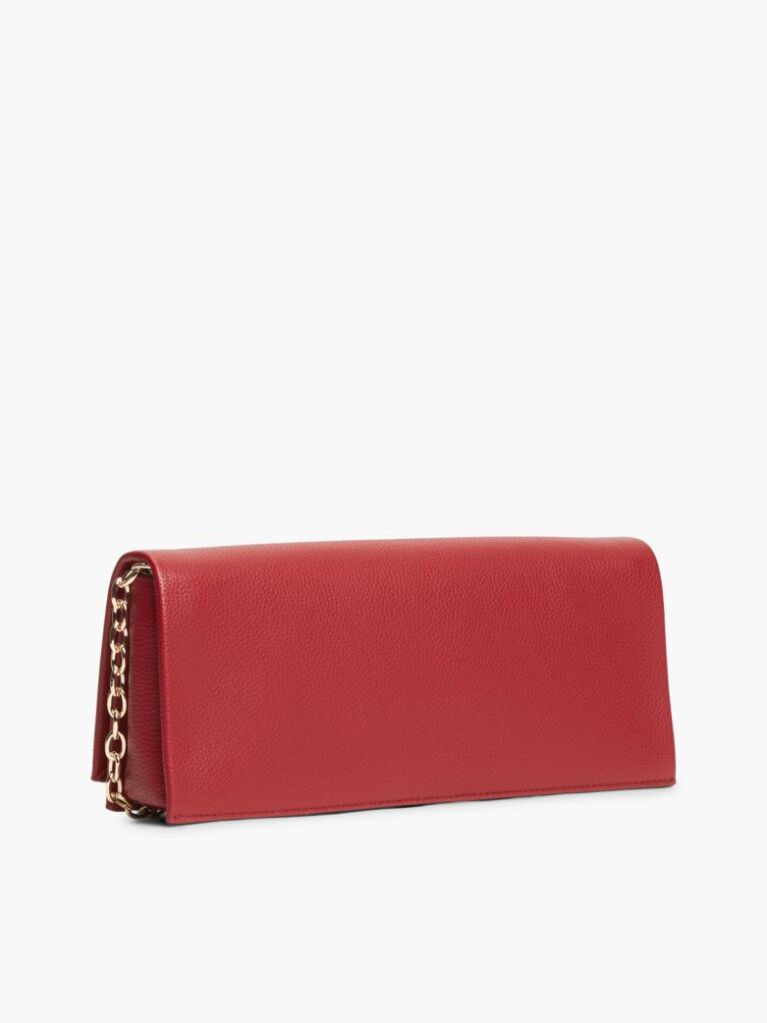 Red Heritage TH Monogram Chain Clutch  Women