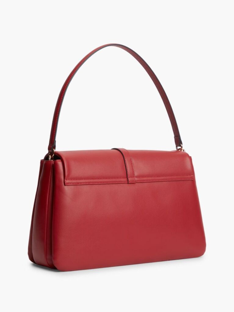Red TH Monogram Crossbody Satchel  Women