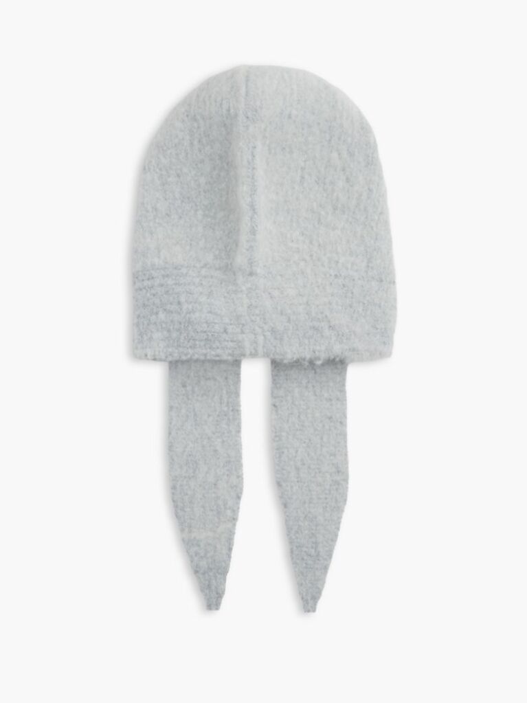 Grey Chic Knitted Hood With Alpaca  Women