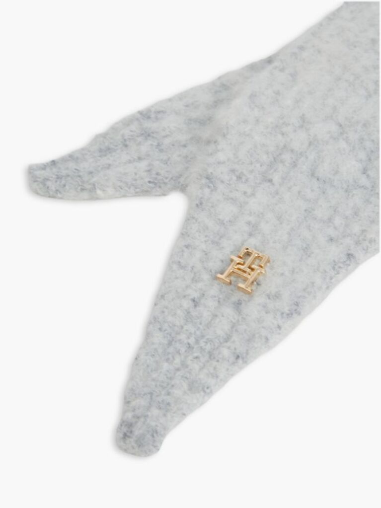 Grey Chic Knitted Hood With Alpaca  Women