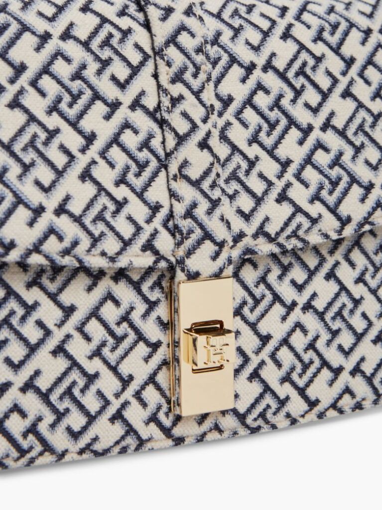 Blue TH Monogram Jacquard Convertible Crossbody Bag  Women
