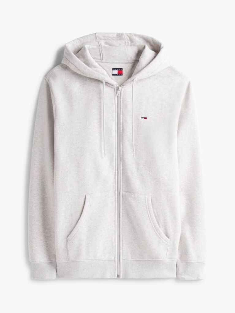 Grey Regular Hoody Zip Thru  Men
