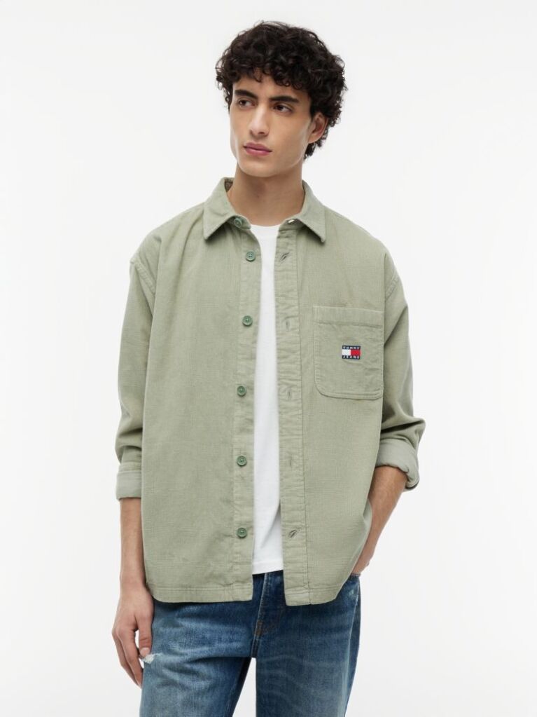 Πράσινο Φαρδύ Overshirt  Άνδρες
