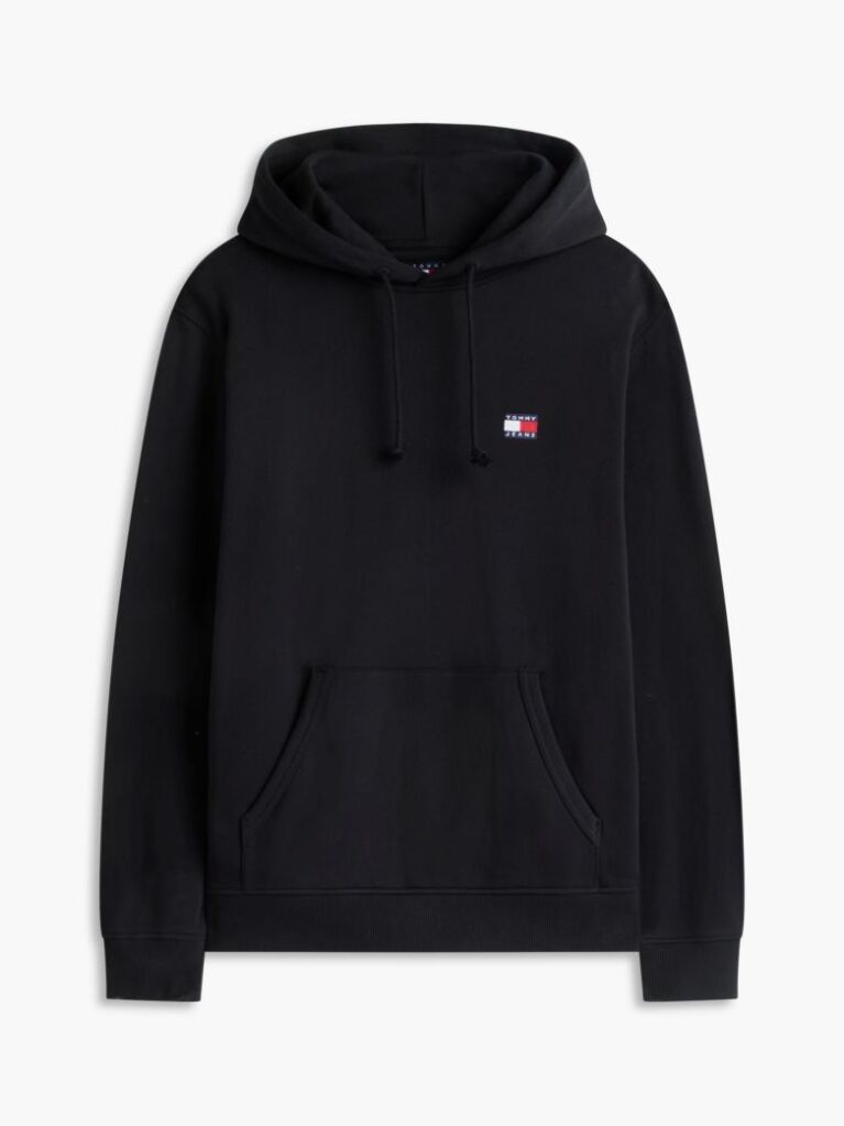 Μαύρο Hoody Με Ετικέτα Tommy  Άνδρες