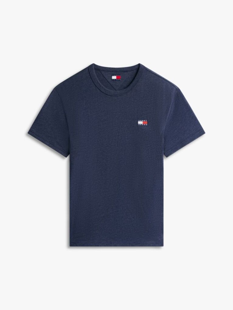 Blue Tonal Tommy Badge Jersey T-Shirt  Men