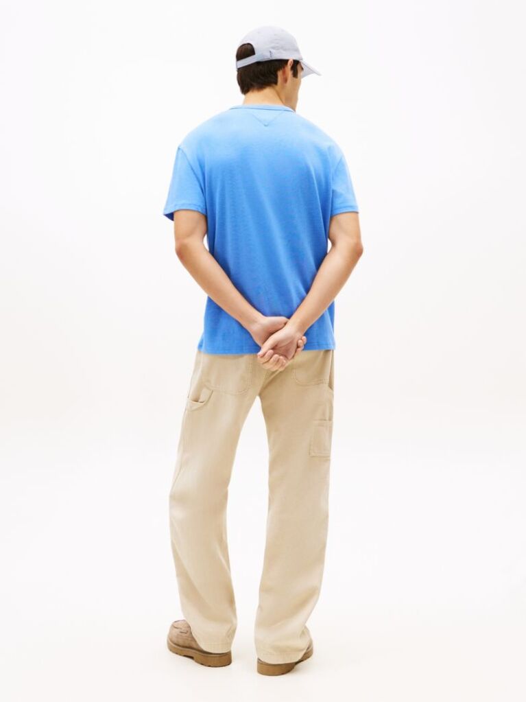 Blue Tonal Tommy Badge Jersey T-Shirt  Men