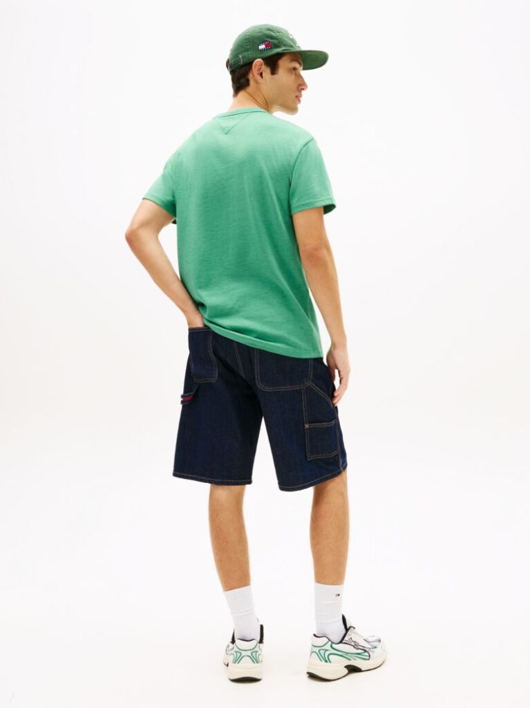Green Tonal Tommy Badge Jersey T-Shirt  Men