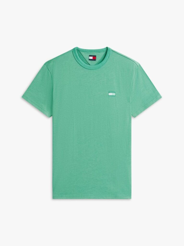 Green Tonal Tommy Badge Jersey T-Shirt  Men