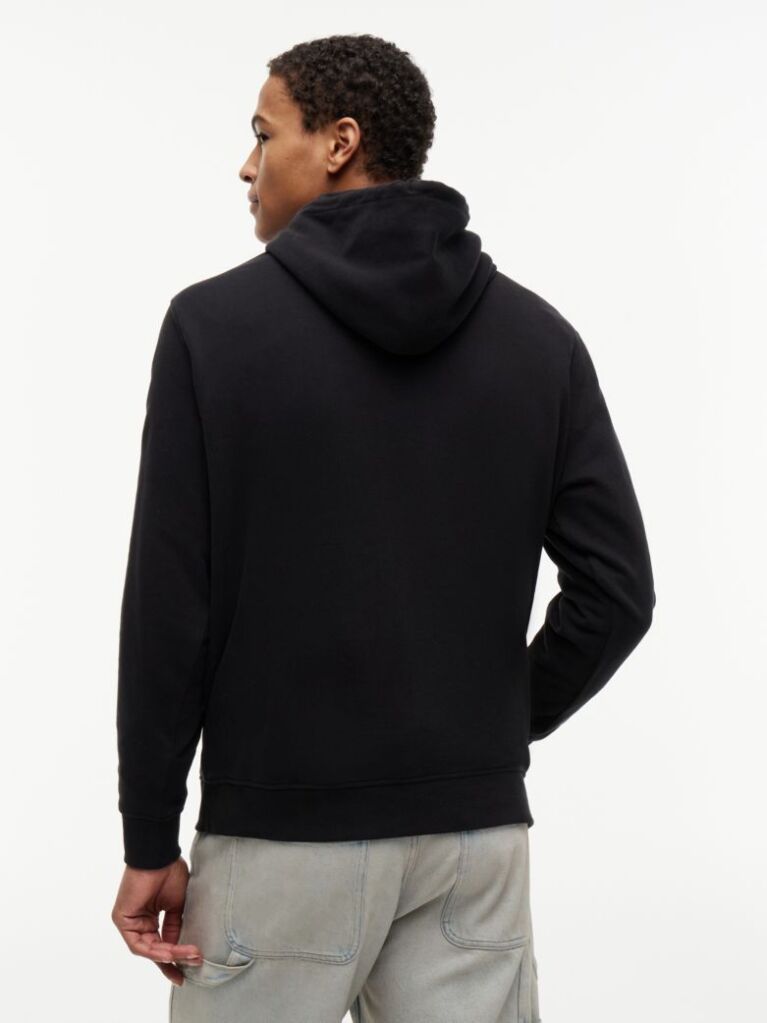 Μαύρο Hoody Με Signature Λογότυπο  Άνδρες