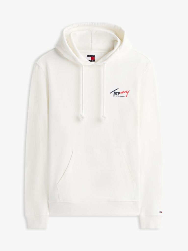Άσπρο Hoody Με Signature Λογότυπο  Άνδρες