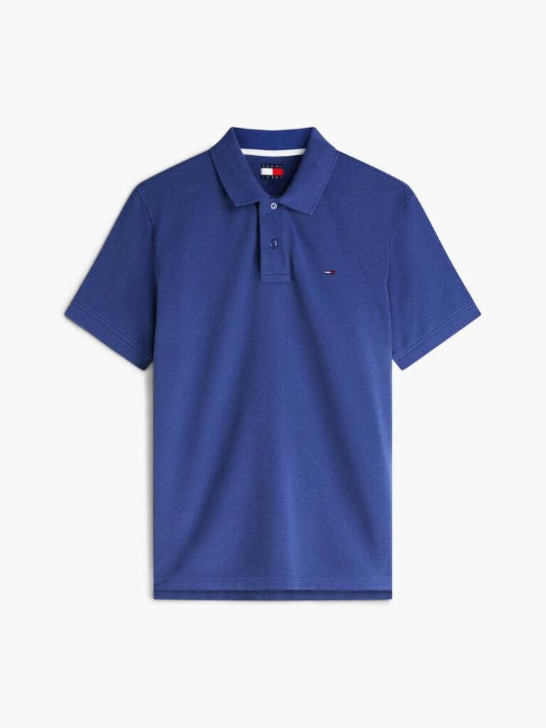 Blue Hilfiger Flag Regular Fit Pique Polo Shirt  Men