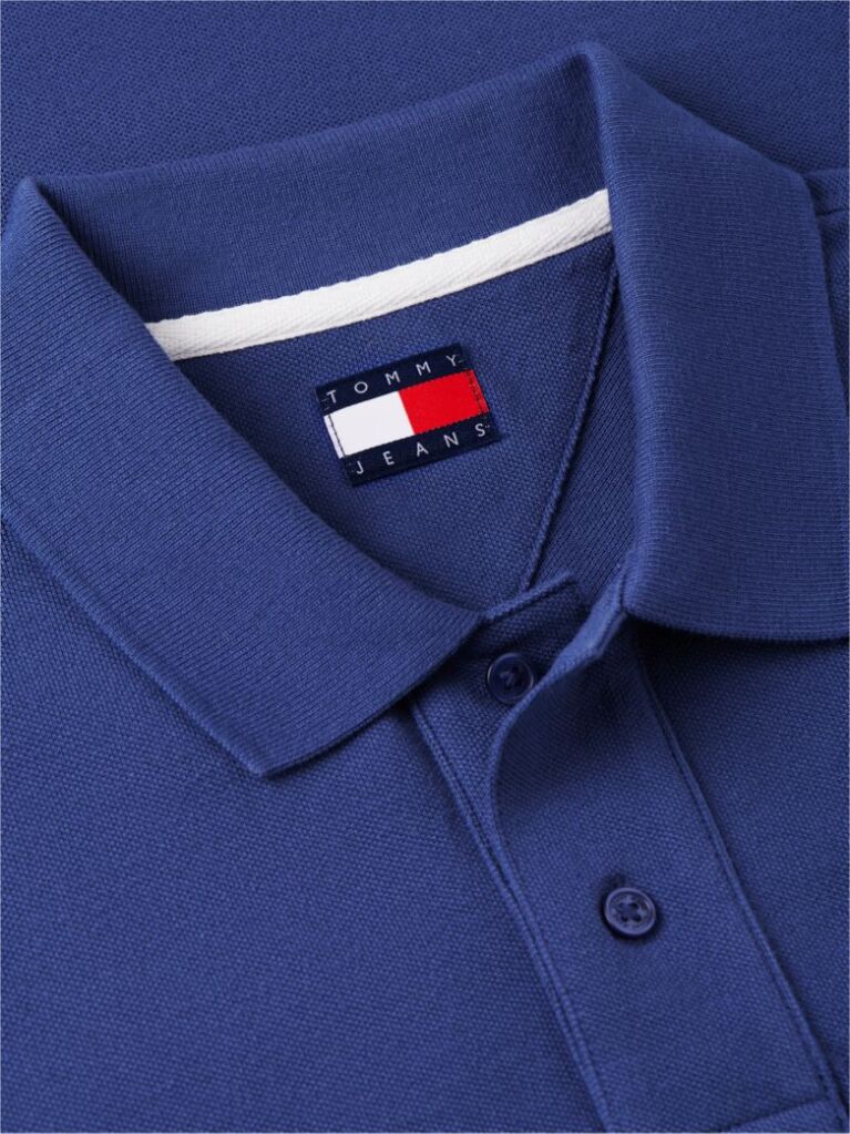 Blue Hilfiger Flag Regular Fit Pique Polo Shirt  Men
