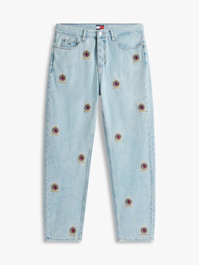 Denim Sonny Embroidery Regular Tapered Leg Jeans  Men