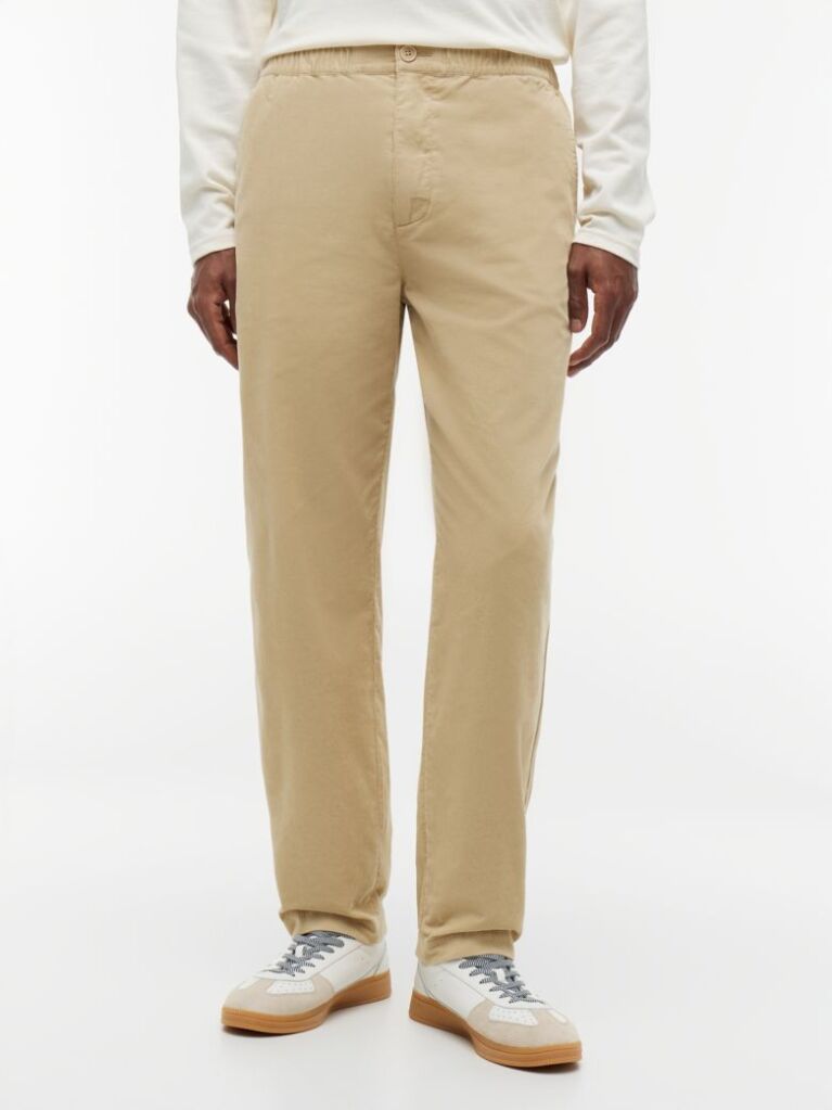 Beige Sonny Tapered Corduroy Trousers  Men
