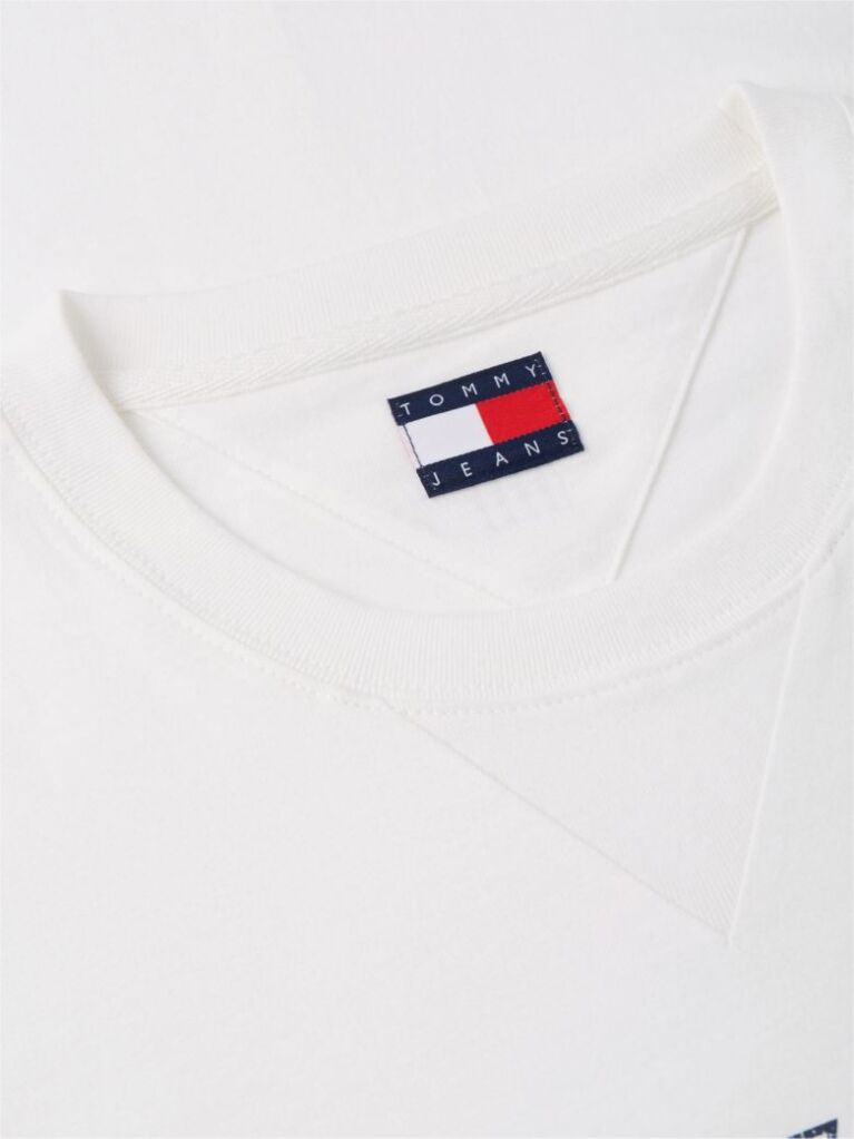 Άσπρο T-Shirt Με Εφέ Peached Και Λογότυπο  Άνδρες