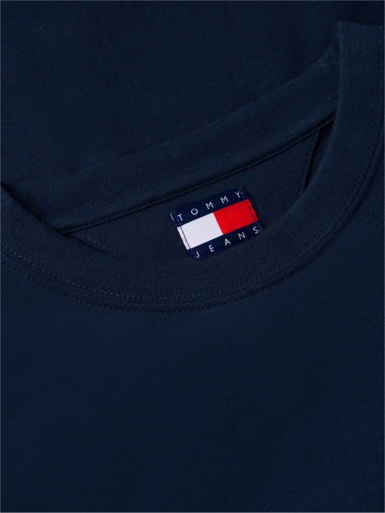 Blue Signature Logo Peached Jersey T-Shirt  Men