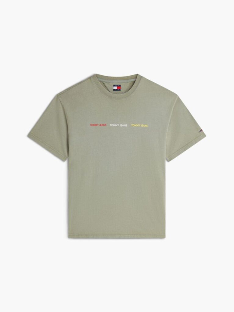 Green Repeat Logo T-Shirt  Men